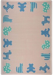 Joy Carpets Kid Essentials Frisky Friends Blue